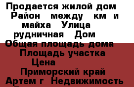 Продается жилой дом › Район ­ между 17км. и майха › Улица ­ 11-рудничная › Дом ­ 1 › Общая площадь дома ­ 47 › Площадь участка ­ 12 › Цена ­ 2 000 000 - Приморский край, Артем г. Недвижимость » Дома, коттеджи, дачи продажа   